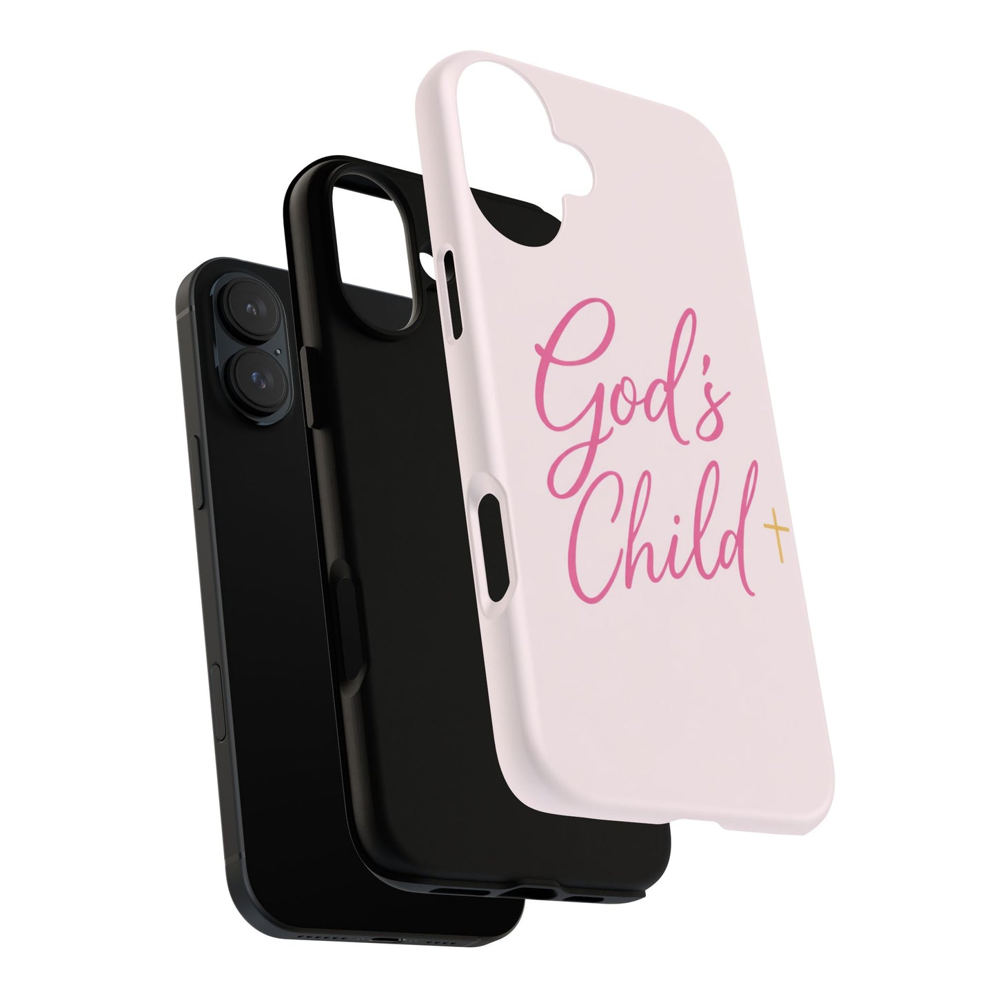 Gods Child Phone Case Christian Pink Aesthetic Tough iPhone Case