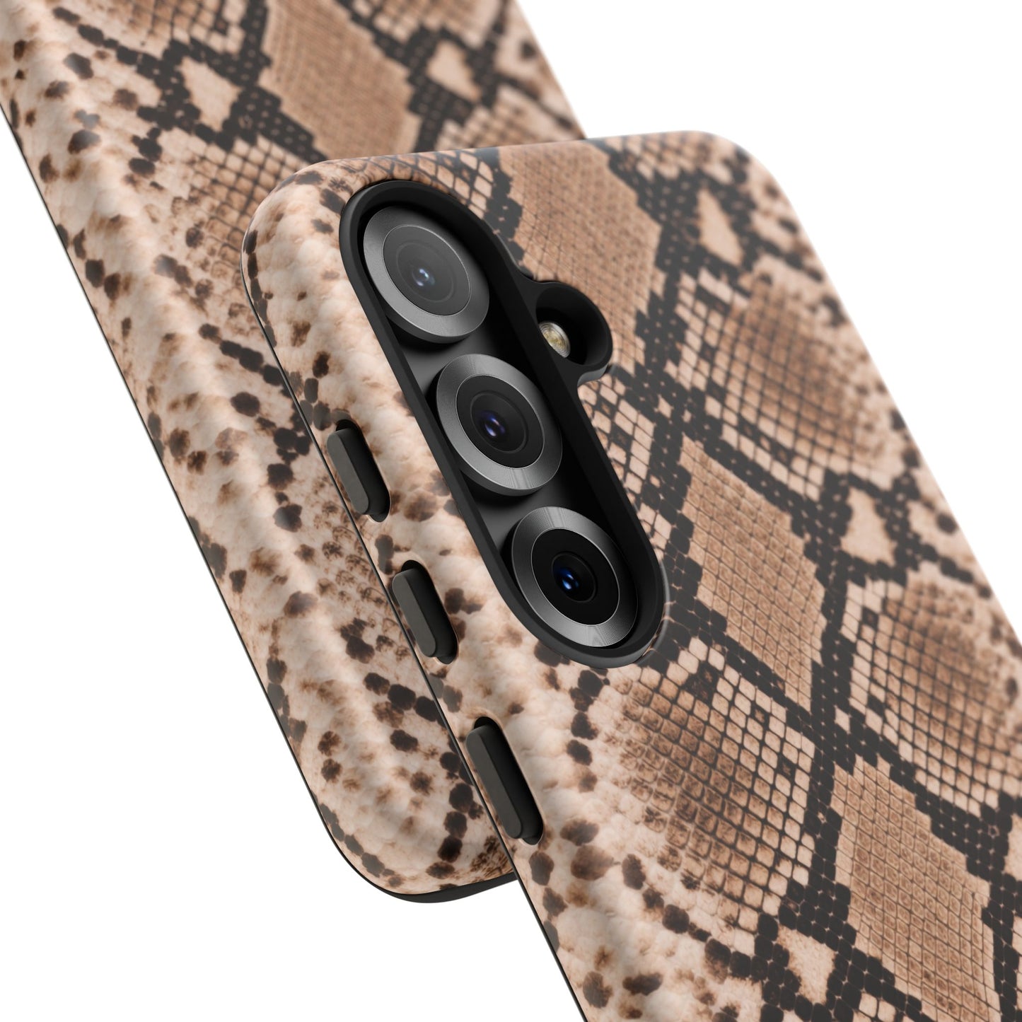 Snake Print Phone Case – Brown Python Pattern Slim Protective Cover for Iphone, Samsung Galaxy and Pixel