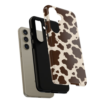 Western Cow Print Tough Phone Case for iPhone Samsung Galaxy Pixel