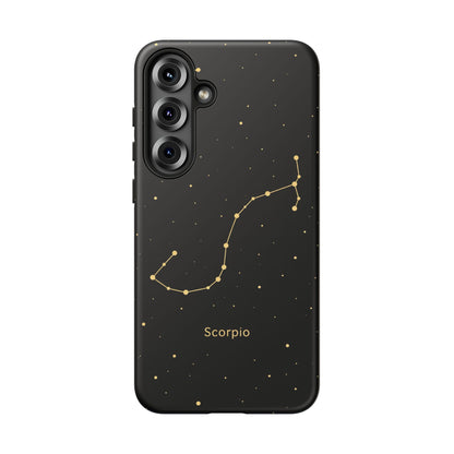 Scorpio Zodiac Constellation Phone Case – Luxe Gold Celestial Cover