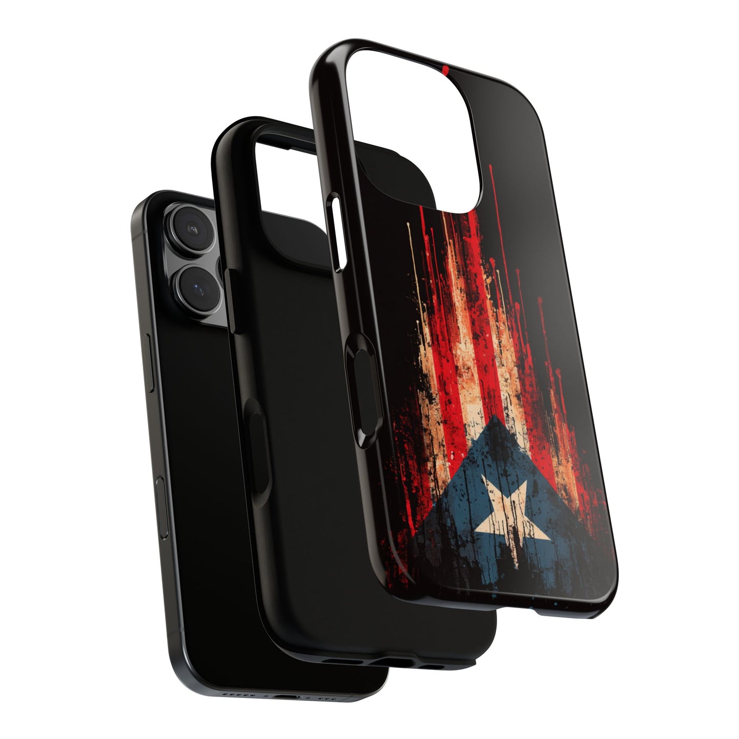 Puerto Rico Flag Phone Case | Distressed Puerto Rican Flag Tough Case | Boricua Pride Protective iPhone Samsung Cover