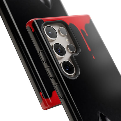 Dark Feminine Red Drip Phone Case – Gothic Glam Tough Cover