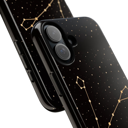 Pisces Zodiac Constellation Phone Case – Luxe Gold Celestial Cover