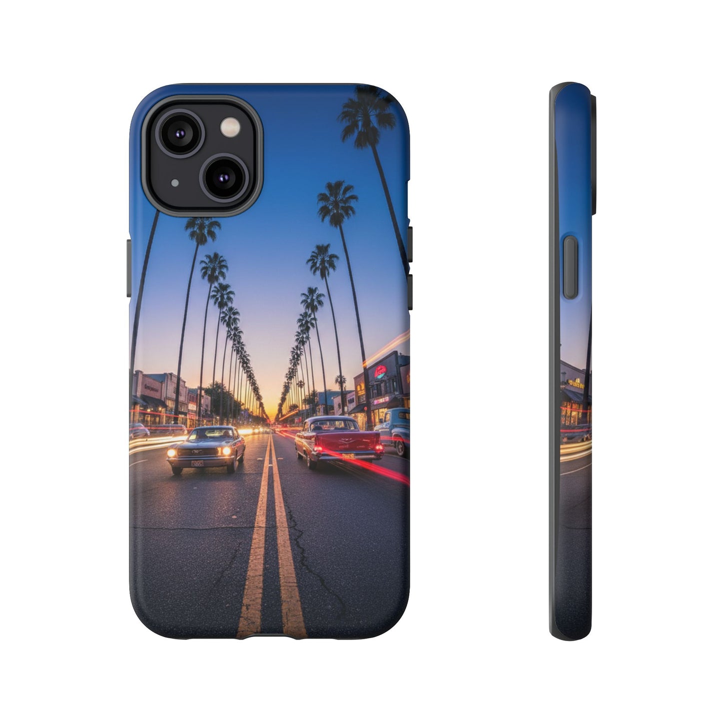 LA Sunset Boulevard Phone Case | Palm Tree Sunset Aesthetic | City Night Tough Case