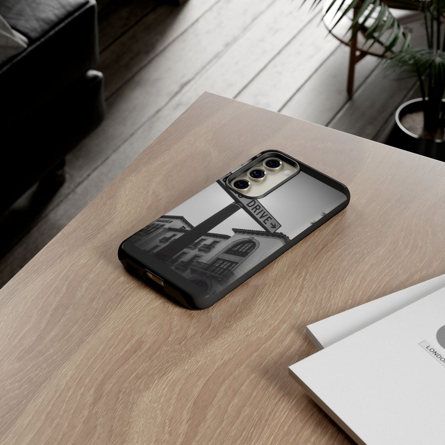 Rodeo Drive Phone Case | Los Angeles Aesthetic Black & White Photography | Luxury LA Street Tough Case for iPhone & Samsung