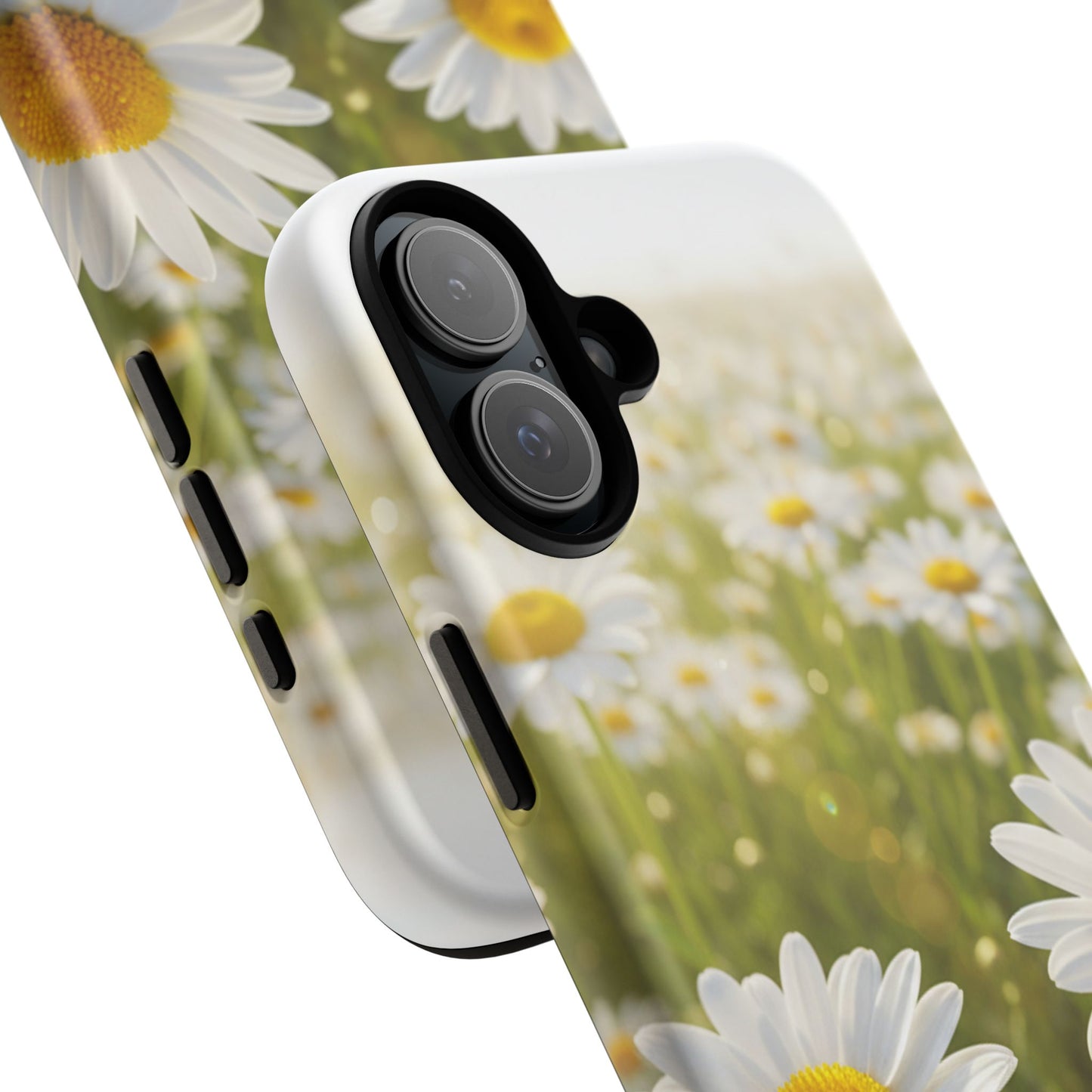 Daisy Phone Case – Floral Spring Field Tough Protective Case (iPhone, Samsung, Pixel)