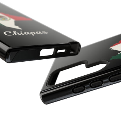 Chiapas Mexico Flag Map Phone Case | Mexican American Pride Tough Case for iPhone & Samsung