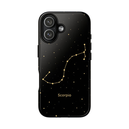 Scorpio Zodiac Constellation Phone Case – Luxe Gold Celestial Cover