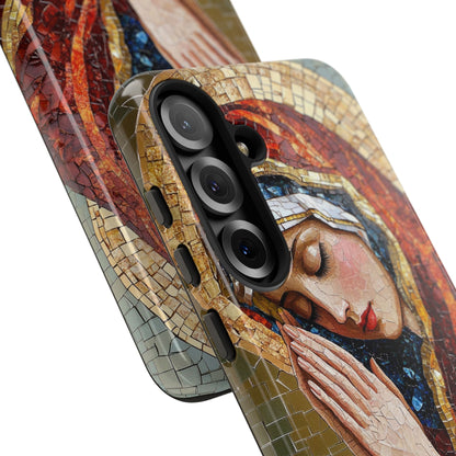 Virgin Mary Phone Case, Catholic Phone Case, Christian Aesthetic Case, Religious iPhone Case, Saint Art Case, Faith Gift