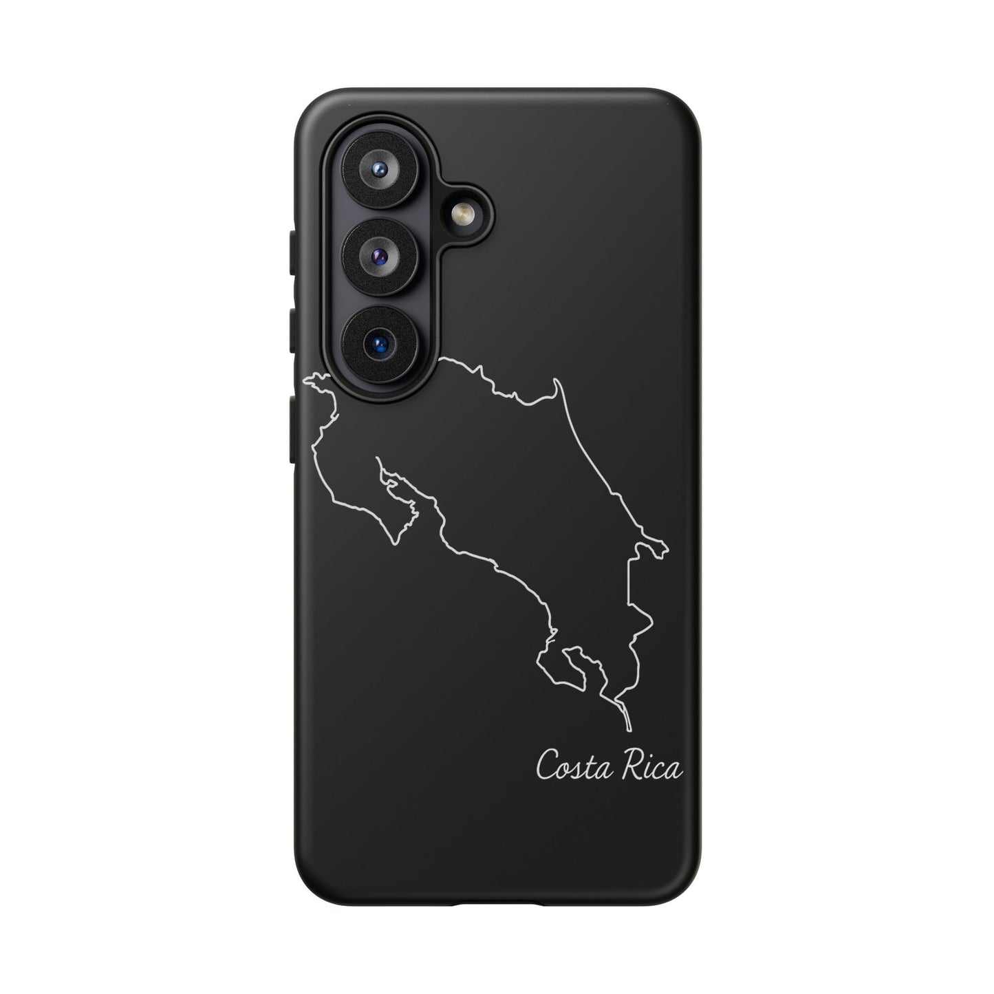 Costa Rica Outline Phone Case – Minimal Country Map Tough Case (iPhone, Samsung, Pixel)