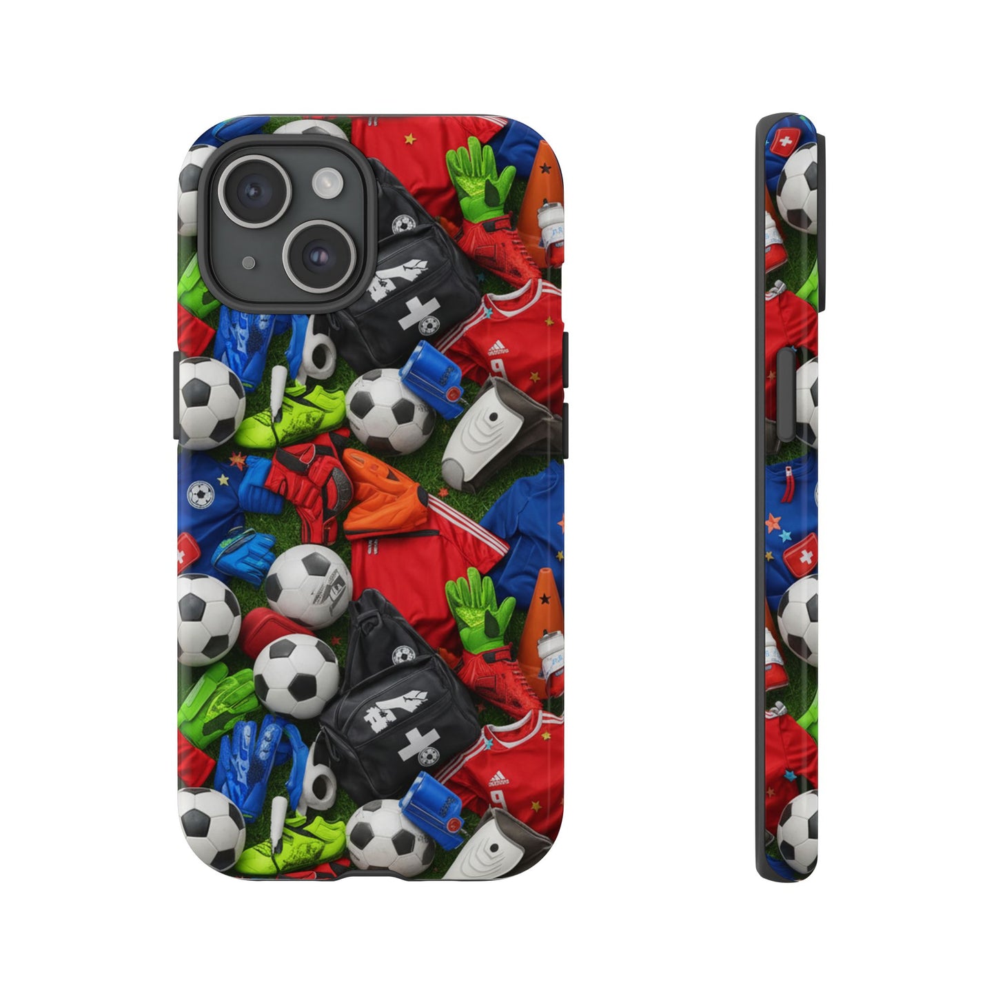 Soccer Ball Pattern Phone Case – Sports Fan Tough Protective Game Day Case