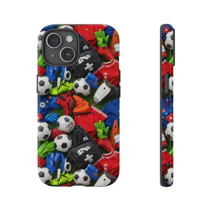 Soccer Ball Pattern Phone Case – Sports Fan Tough Protective Game Day Case