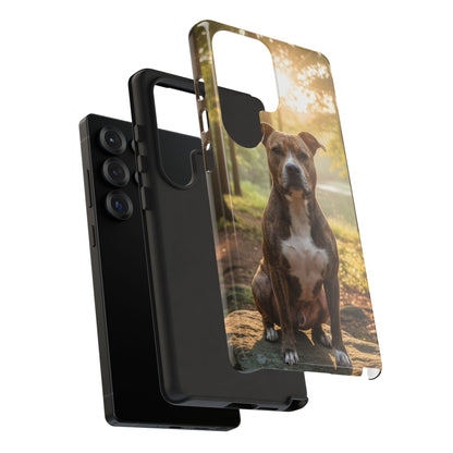Pit Bull Phone Case – Dog Portrait Tough Case (iPhone, Samsung, Pixel)