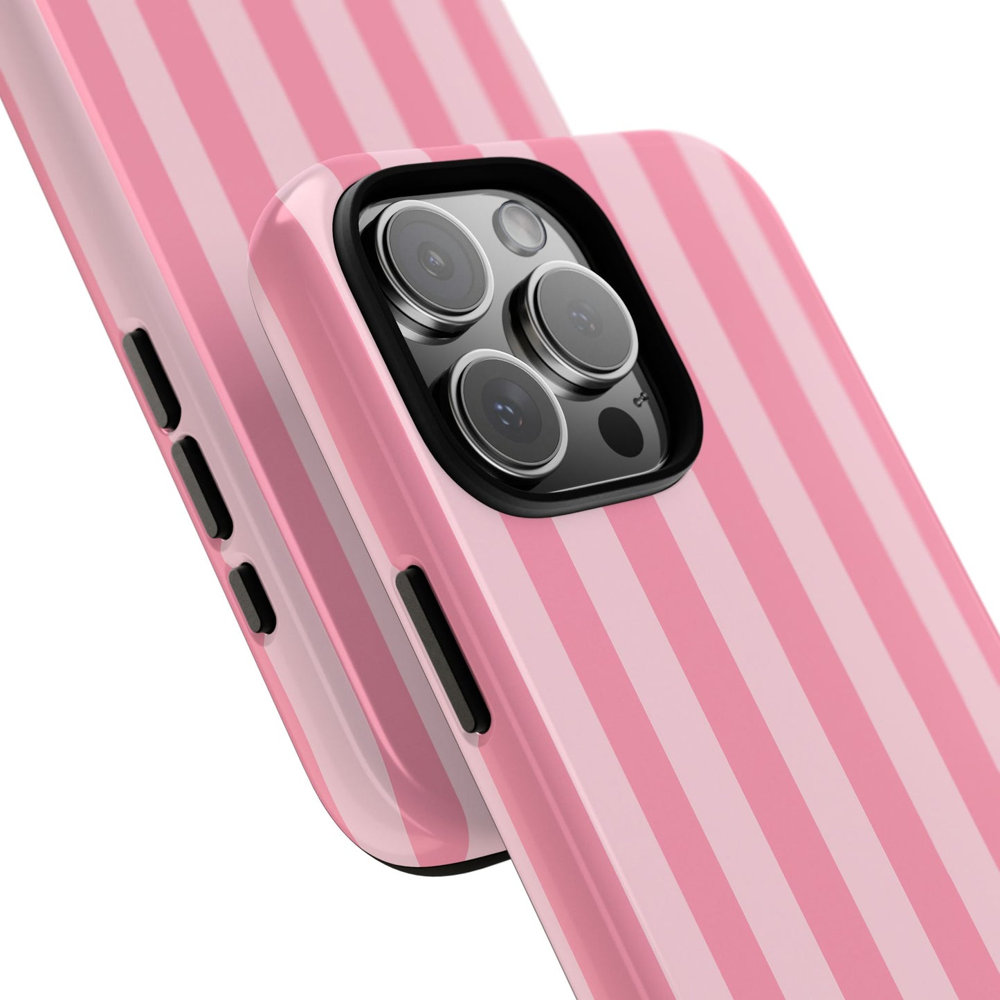 Pink Vertical Stripe Phone Case | Minimal Pastel Stripes Tough Case