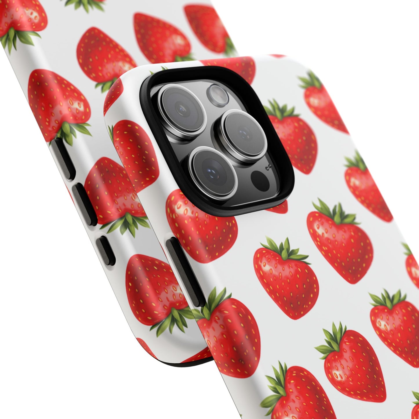 Cute Strawberry Phone Case – Aesthetic Fruit Pattern Protective Cover for Iphone, Samsung Galaxy and Pixel