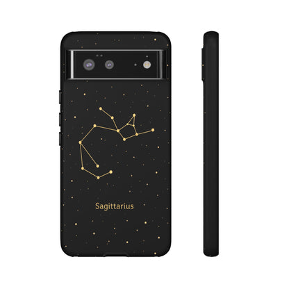 Sagittarius Zodiac Constellation Phone Case – Luxe Gold Celestial Cover