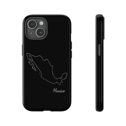 Mexico Outline Phone Case – Minimal Country Map Tough Case (iPhone, Samsung, Pixel)