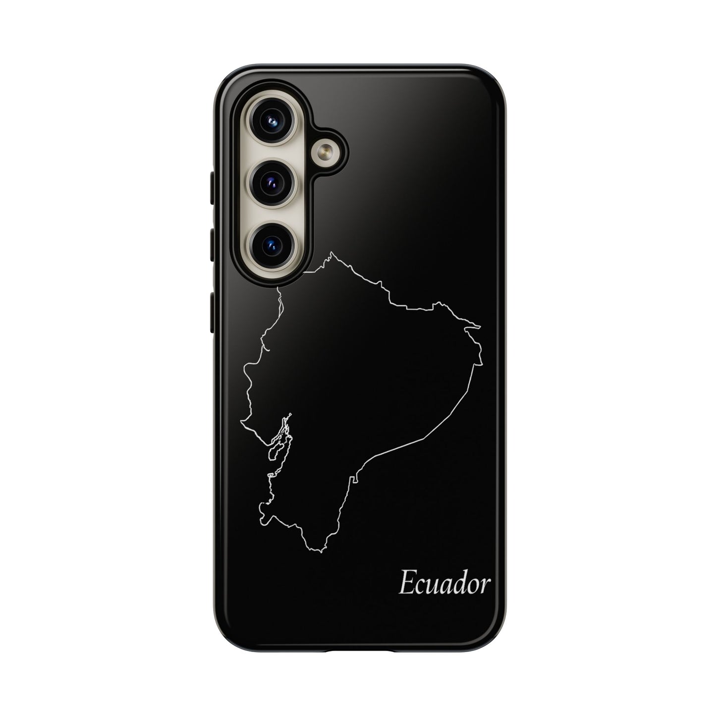 Ecuador Outline Phone Case – Minimal Country Map Tough Case (iPhone, Samsung, Pixel)