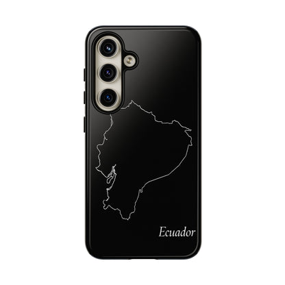 Ecuador Outline Phone Case – Minimal Country Map Tough Case (iPhone, Samsung, Pixel)