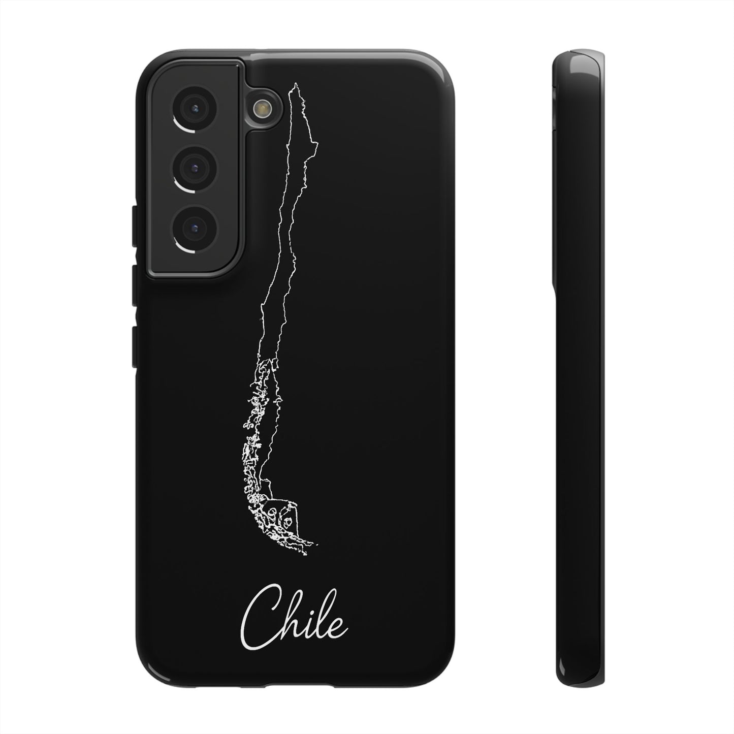 Chile Outline Phone Case – Minimal Country Map Tough Case (iPhone, Samsung, Pixel)