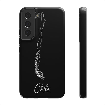 Chile Outline Phone Case – Minimal Country Map Tough Case (iPhone, Samsung, Pixel)