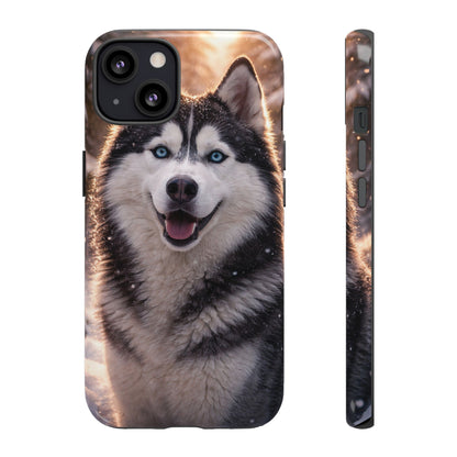 Siberian Husky Tough Phone Case | Blue Eyes Dog Cover Protective iPhone Case