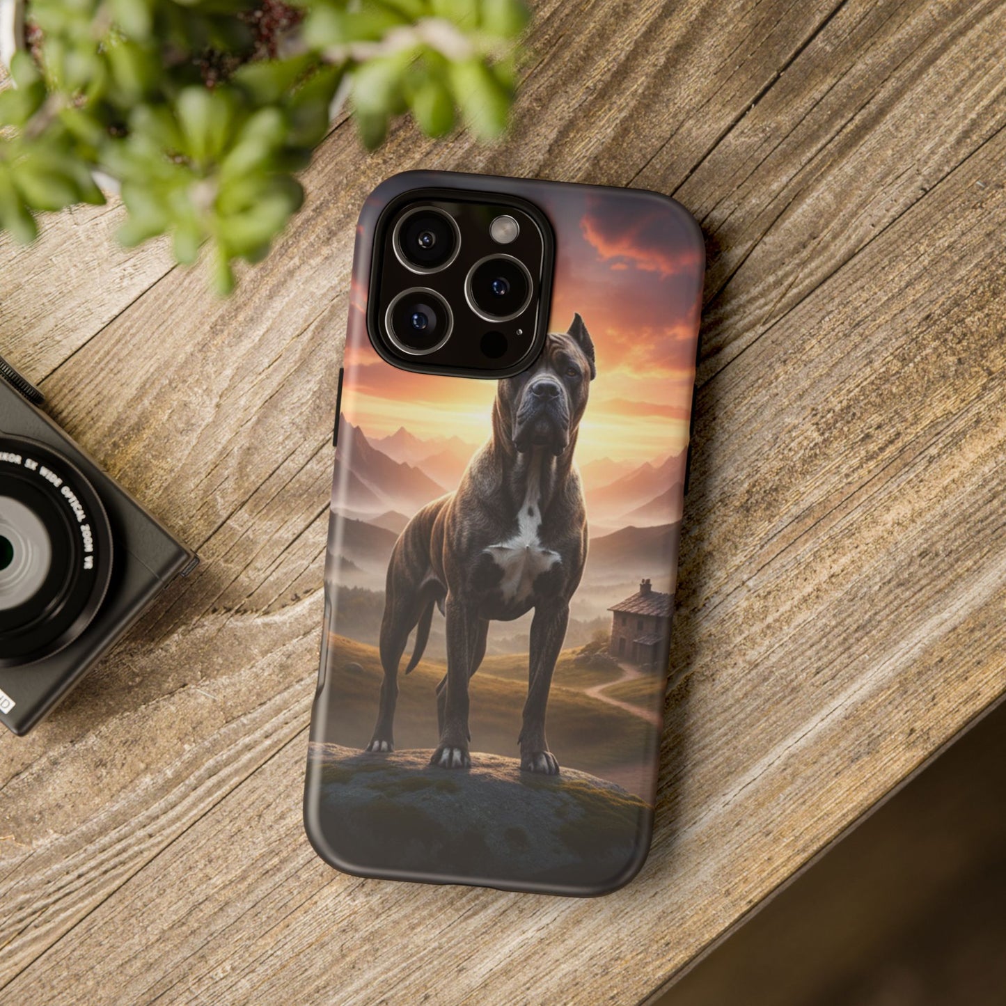 Cane Corso Phone Case – Guard Dog Sunset Tough Case (iPhone, Samsung, Pixel) | Dog Lover Gift