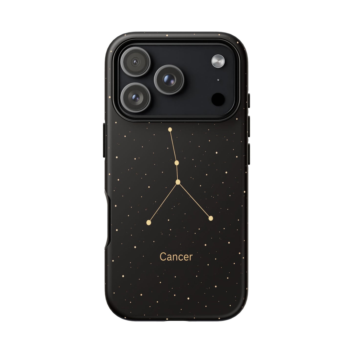 Cancer Zodiac Constellation Phone Case – Luxe Gold Celestial Cover