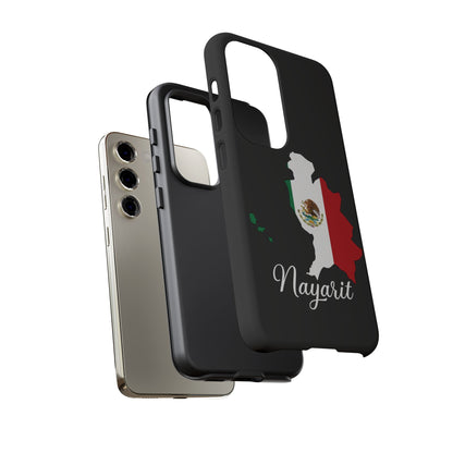 Nayarit Mexico Flag Map Phone Case | Mexican American Pride Tough Case for iPhone & Samsung