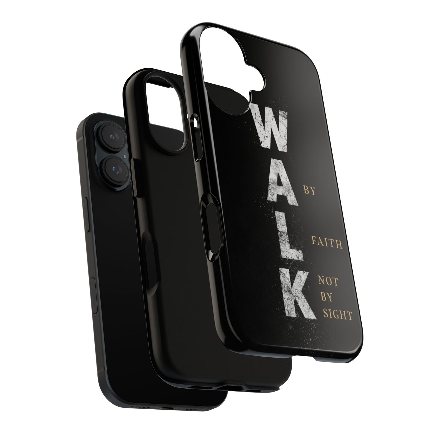 Walk by Faith Not by Sight Christian Phone Case Bible Verse Faith Cover