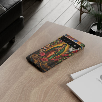 Virgen de Guadalupe Phone Case Mexican Floral iPhone Samsung Pixel Case