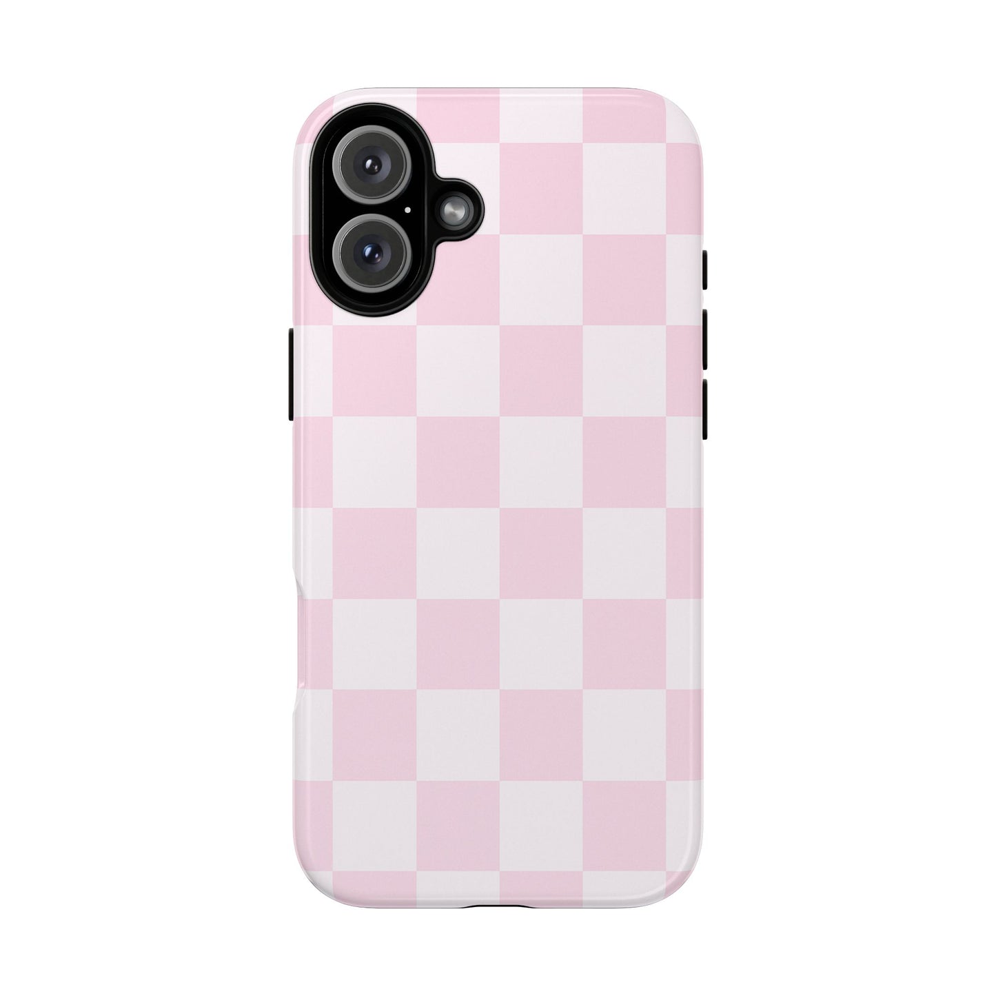Pink Checkerboard Phone Case | Aesthetic Tough Protective Case