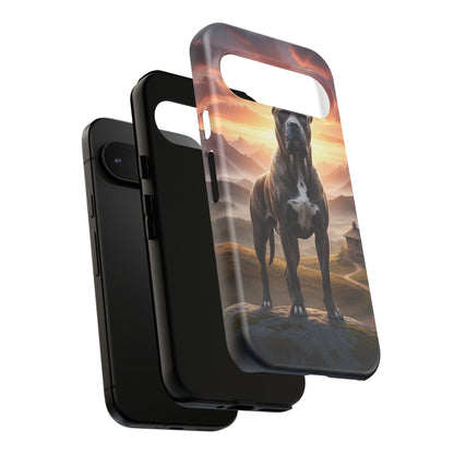 Cane Corso Phone Case – Guard Dog Sunset Tough Case (iPhone, Samsung, Pixel) | Dog Lover Gift