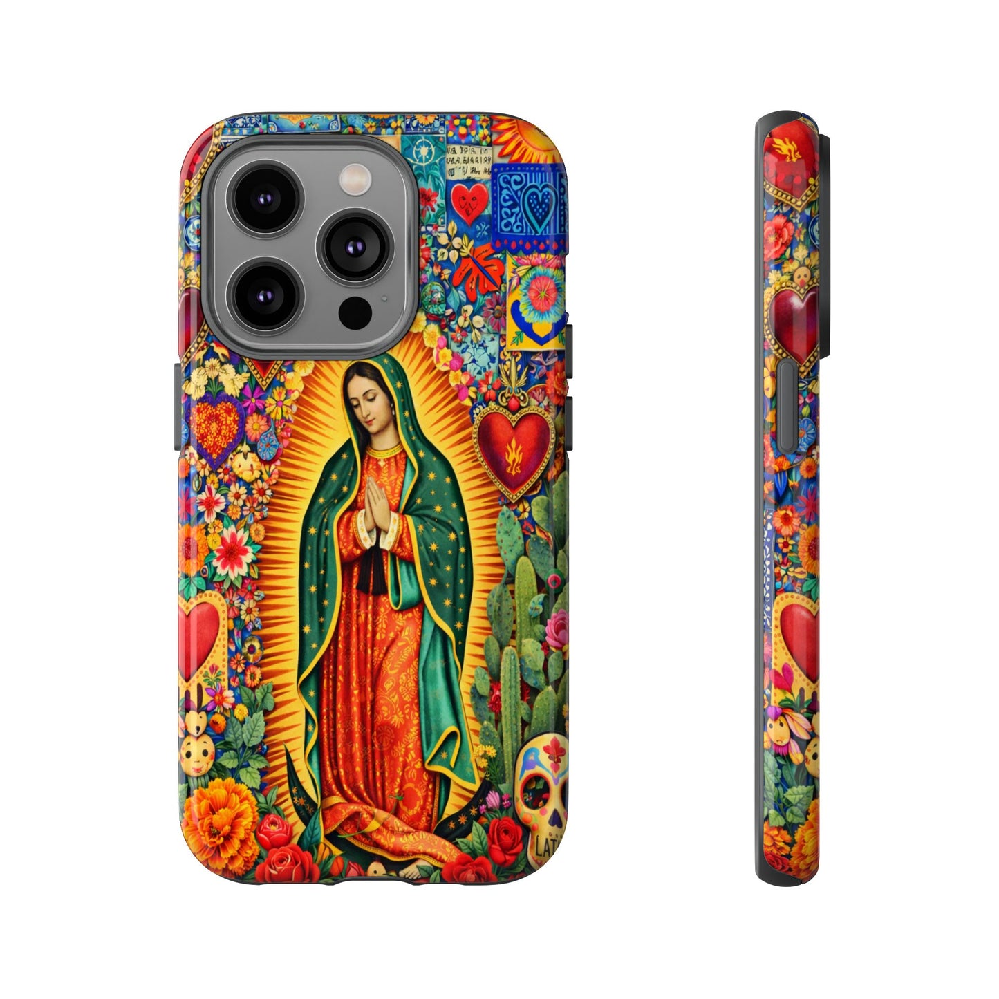 Virgin Mary Guadalupe Phone Case Mexican Folk Art Tough Cover iPhone Samsung