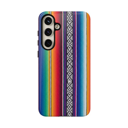 Serape Stripe Phone Case – Colorful Mexican Blanket Pattern Tough Case