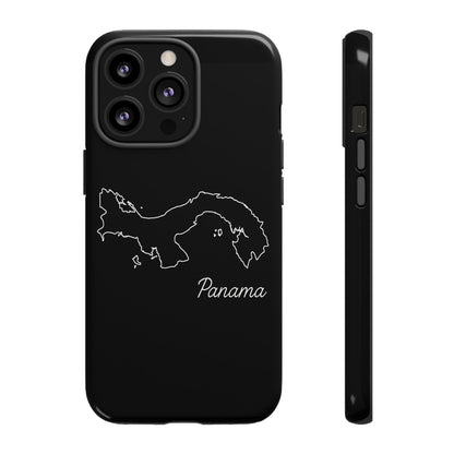 Panama Outline Phone Case – Minimal Country Map Tough Case (iPhone, Samsung, Pixel)