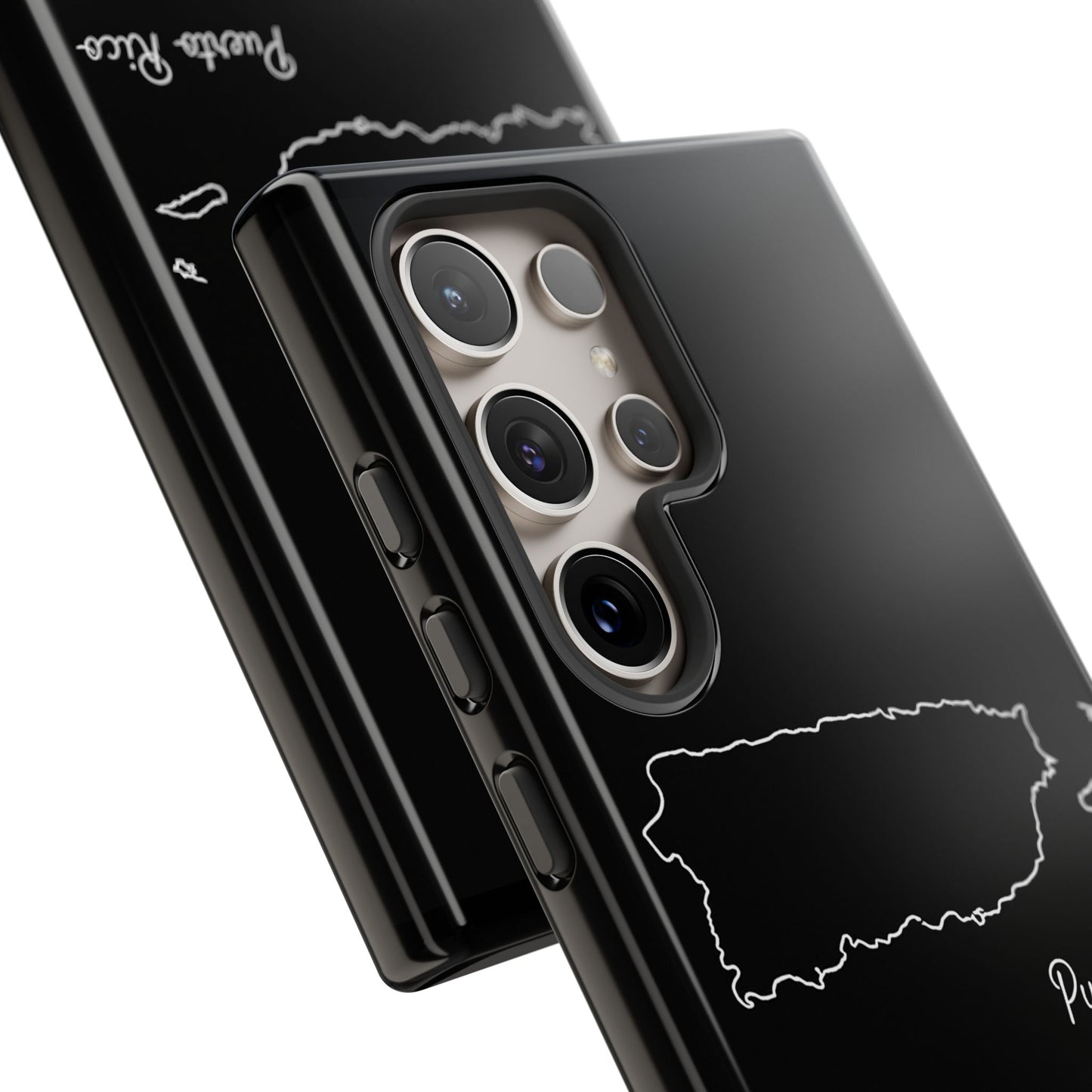 Puerto Rico Outline Phone Case – Minimal Country Map Tough Case (iPhone, Samsung, Pixel)