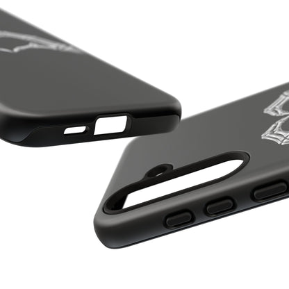 Skeleton Hands Heart Phone Case | Gothic Black Protective Cover