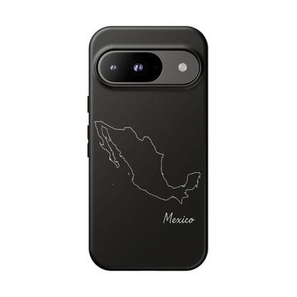 Mexico Outline Phone Case – Minimal Country Map Tough Case (iPhone, Samsung, Pixel)
