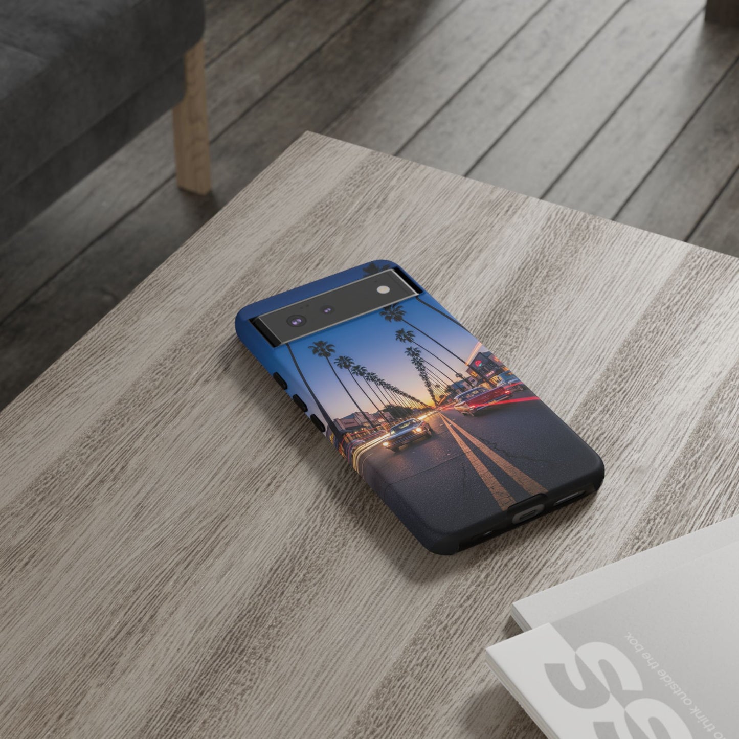 LA Sunset Boulevard Phone Case | Palm Tree Sunset Aesthetic | City Night Tough Case