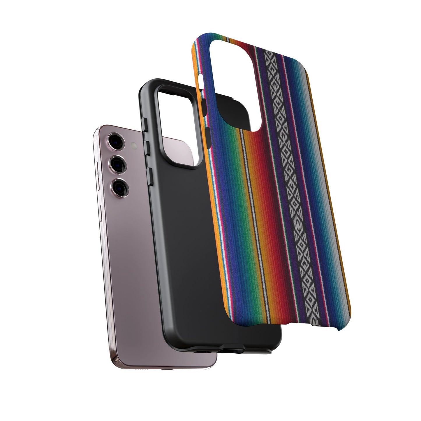 Serape Stripe Phone Case – Colorful Mexican Blanket Pattern Tough Case