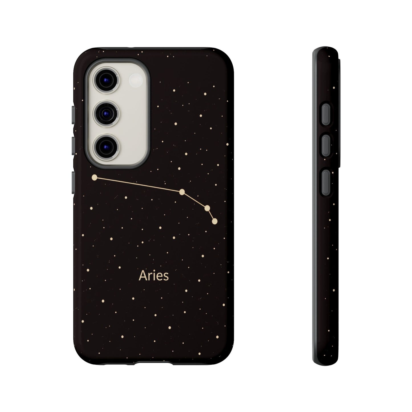 Aries Zodiac Constellation Phone Case – Luxe Gold Celestial Cover