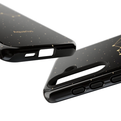 Aquarius Zodiac Constellation Phone Case – Luxe Gold Celestial Cover