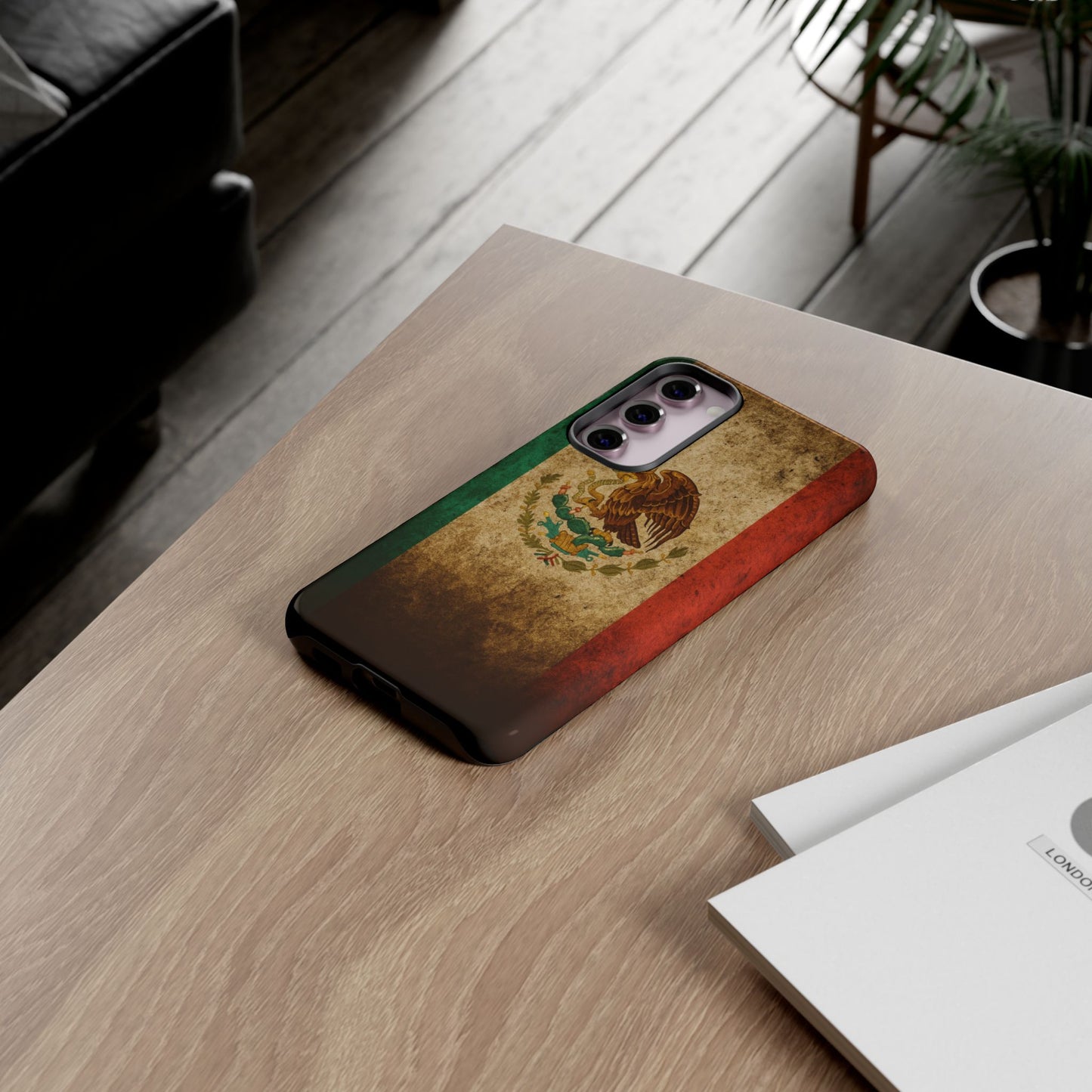 Vintage Mexico Flag Phone Case – Mexican Pride Grunge Flag Aesthetic Tough Case