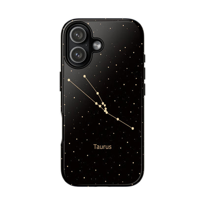 Taurus Zodiac Constellation Phone Case – Luxe Gold Celestial Cover
