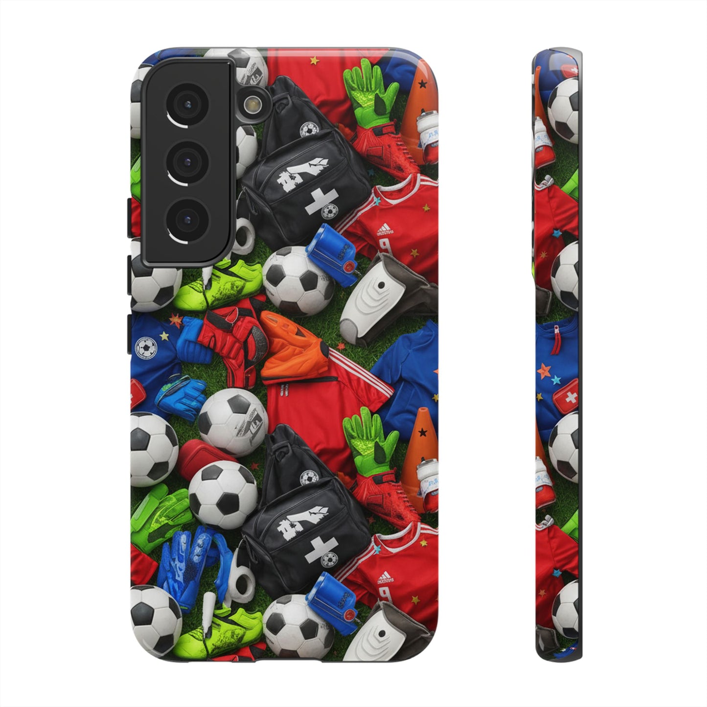 Soccer Ball Pattern Phone Case – Sports Fan Tough Protective Game Day Case
