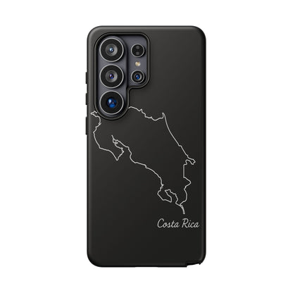 Costa Rica Outline Phone Case – Minimal Country Map Tough Case (iPhone, Samsung, Pixel)