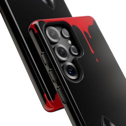 Dark Feminine Red Drip Phone Case – Gothic Glam Tough Cover