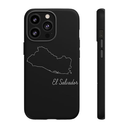 El Salvador Outline Phone Case – Minimal Country Map Tough Case (iPhone, Samsung, Pixel)