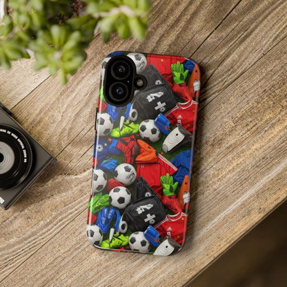 Soccer Ball Pattern Phone Case – Sports Fan Tough Protective Game Day Case